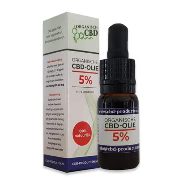 Organische CBD olie 5 % met extra terpenen
