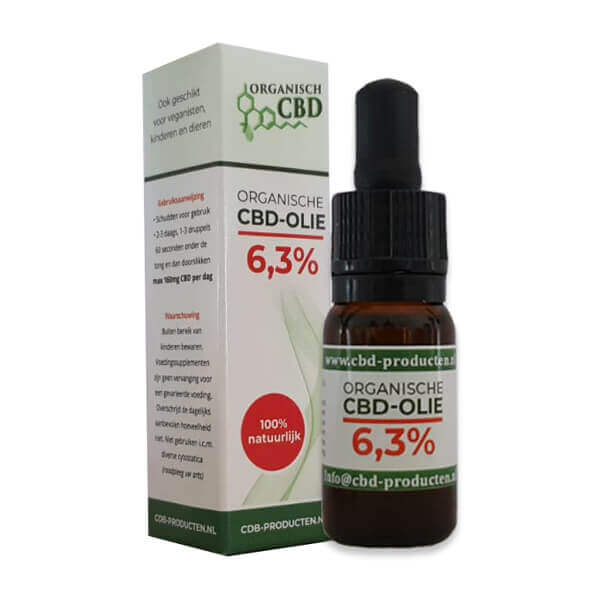 Organische CBD olie 6,3 %  |  10 ml