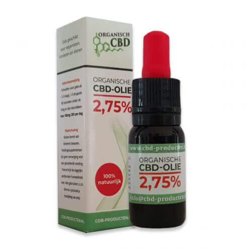 Organische CBD olie 2,75 %  |  10 ml